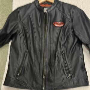 Women's Harley Davidson Black Leather Jacket